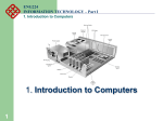 Part I 1. Introduction to Computers