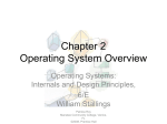 Chapter 2 Operating System Overview