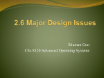 2.6 Major Design Issues
