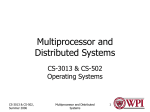 Multiprocessor and Distributed Systems