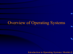 Overview of Operating Systems