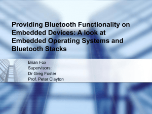 Providing Bluetooth Functionality on Embedded Devices: A Survey