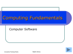 Computing Fundamentals: Software