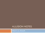 Notes on Allusions