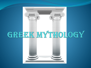 Greek Mythology - Wilmot Union High School