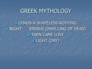 GREEK MYTHOLOGY