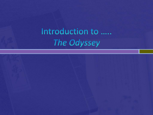 Introduction to ….. The Odyssey