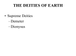THE DEITIES OF EARTH