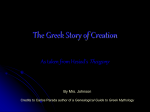 The Greek Story of Creation