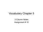 Vocabulary Chapter 5
