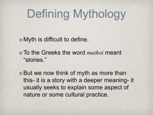 Purposes of Mythology