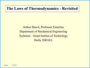 Structure of Thrmodynamics