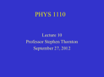 Physics 201 - University of Virginia