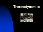Lessons 3 and 4 Thermodynamics