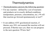 Lecture 4 - Intro to thermodynamics