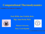 Computational thermodynamics - IS MU