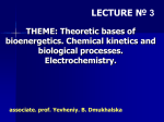 03. The Theoretic bases of bioenergetics
