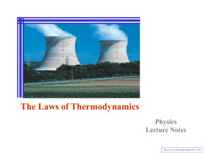 12A The Laws of Thermodynamics (Notes Phy