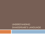 Understanding Shakespeare*s language