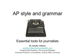 AP Style and grammar