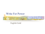 Write For Power – Powergraph using SP #1, #2, & #3