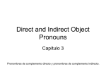 Direct and Indirect Object Pronouns