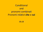 Conditional and pronomi combinati
