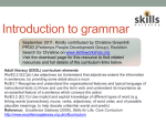 Introduction to Grammar