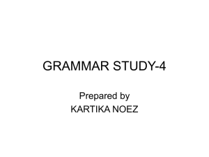 GRAMMAR STUDY-4 - ITS