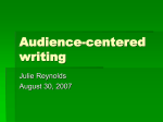 Audience-centered writing