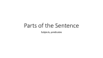Parts of the Sentence - Thought - full English