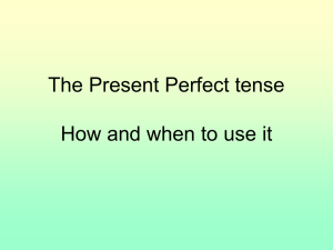 Present Perfect