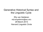 Harvard Linguistic Circle - Arizona State University