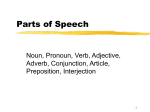 Parts of Speech