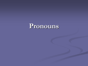 Pronouns - Napa Valley College