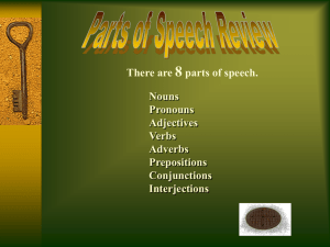 Parts of Speech