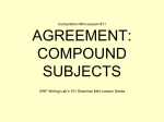 Agreement - Compound Subjects #11