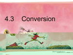 Categories of Conversion