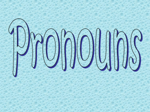 what is a pronoun?