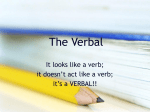 The Verbal