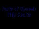 Parts of Speech Flip Chart Notes