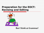 EOCT Grammar Review
