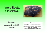 Tuesday, August 24 (PowerPoint Format)