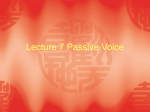 the passive voice