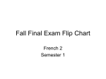 Fall Final Exam Flip Chart