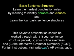 A sentence with two or more independent clauses and one or more