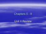 Unit II Review