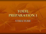 toefl prep 1 structure
