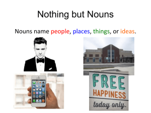 Nothing but Nouns