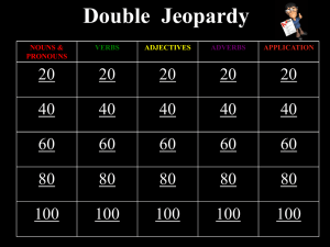 Double Jeopardy - Mrs. Snyder`s science page